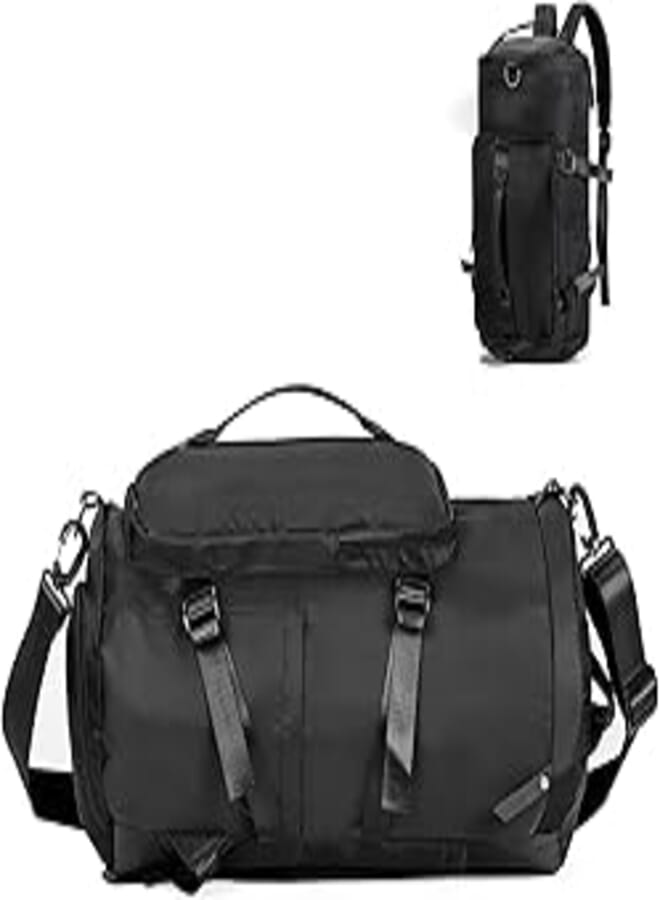 حقيبة رياضية مقاومة للماء من Etercycle للرجال والنساء (أسود)