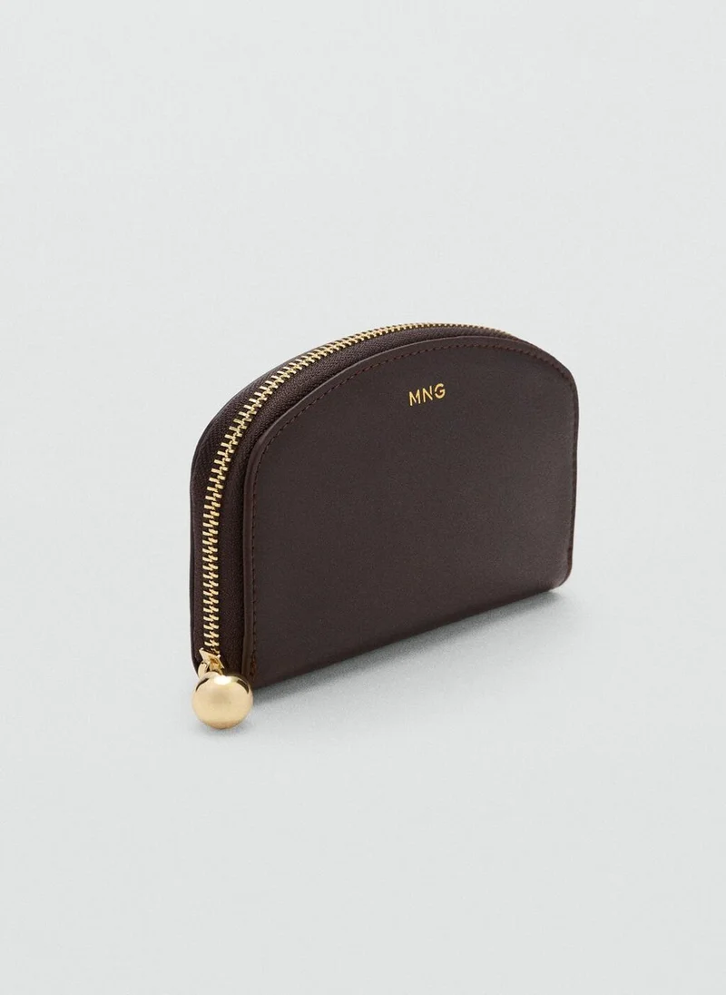 MANGO Medium Wallet With Mini-Bead Embellishment