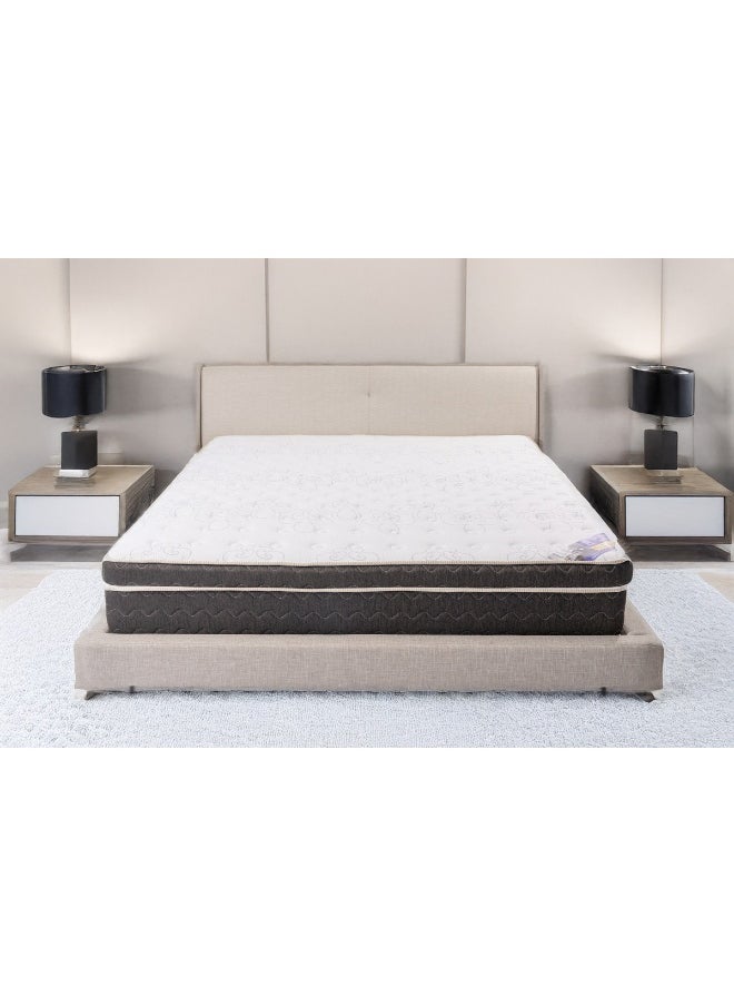 Almutlaq Furniture Arabian Majesty - Enhanced Pocker Springs Mattress For Exceptional Support And Comfort Sleep Experience - Double Size 200x120x28 CM - Colour White Black  - Image 5