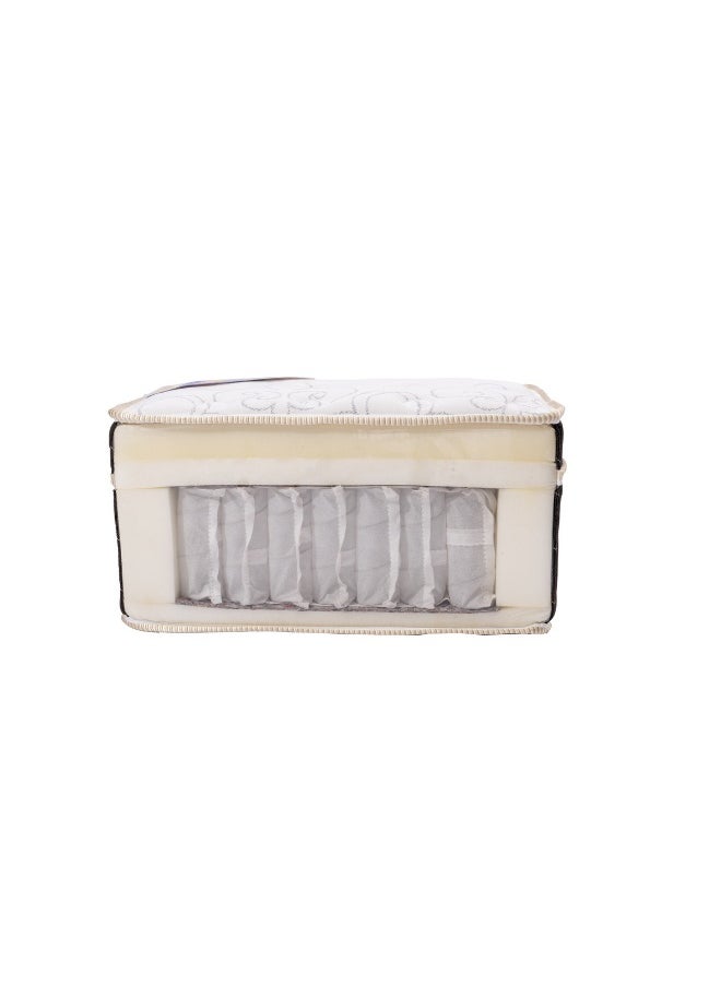 Almutlaq Furniture Arabian Majesty - Enhanced Pocker Springs Mattress For Exceptional Support And Comfort Sleep Experience - Double Size 200x120x28 CM - Colour White Black  - Image 3
