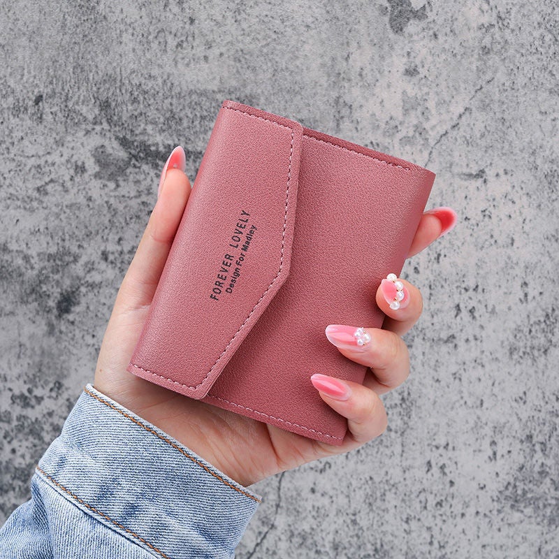 Multifunctional Solid Color PU Leather Wallet, RFID Blocking Design Portable Daily Storage Purse for Cards Cash Coin Business Use - Image 3
