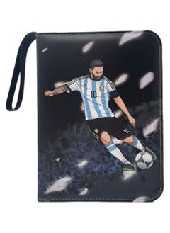 Maanys Maanys Football Card Holder Premium PU Leather Binder for World Cup 2022 Football Trading Card Album, Holds up to 400 Cards 50 Removable Sleeves  - Image 1