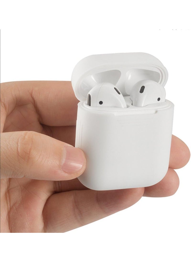homEdge homEdge AirPods Case 4 Packs Seamless Fit Silicone Protective Cover Front LED Visible Compatible with Apple AirPods 21  Black White Pink and Mint Green  - Image 5