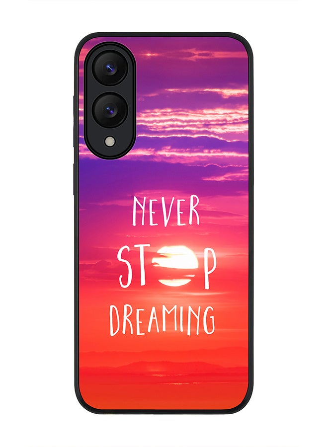 Stylizedd For Samsung Galaxy S25 Edge Case,Slim fit Camera Protection, Shockproof Thin Phone cover  - Never stop dreaming