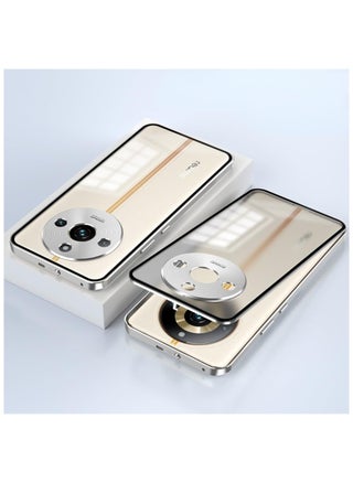 Case Compatible with Realme 11 Pro Plus, Magnetic Metal Frame+Matte Translucent Tempered Glass Back, Non Slip Shockproof Case with Camera Protector - pzsku/ZE52D3752A6FEB0E1C98AZ/45/_/1721208916/95698183-407b-4cda-a0d7-4da6edc5a418