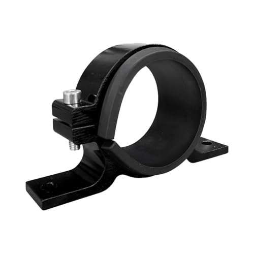 BDZMC 60mm Fuel Filter Mounting Bracket Aluminum Alloy Fuel Pump Clamp Holder Universal Car OilFuelGas Pump Mounting Bracket Black 60MM - Image 1