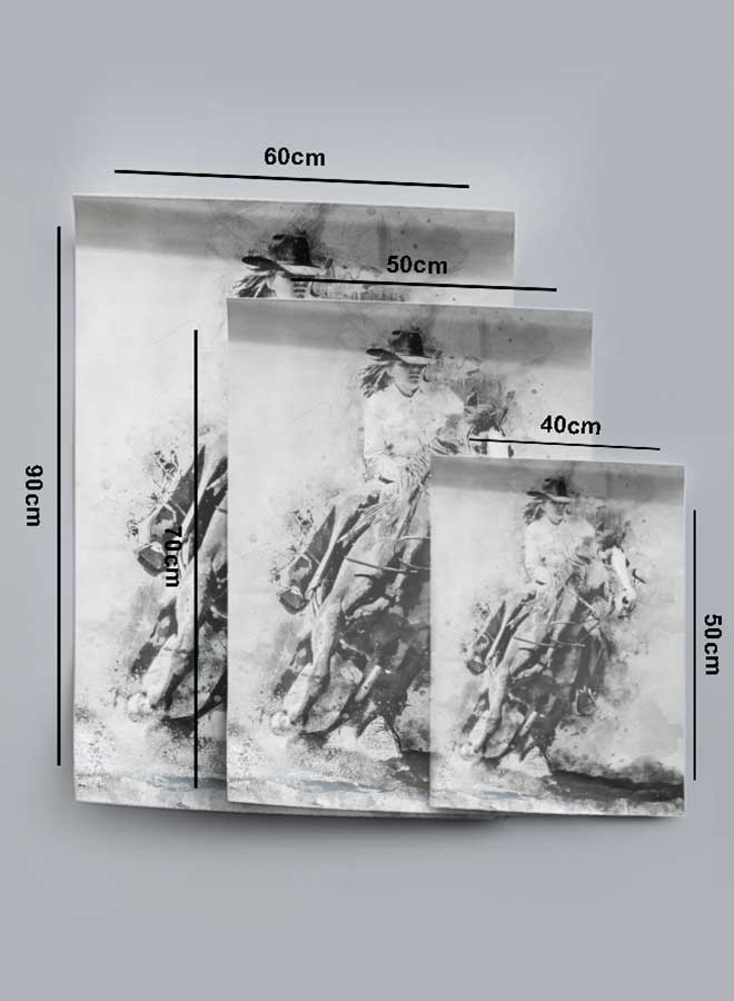 لوحة بوستر ديكور لوحة بدون فريم مع أربع قطع منفصلة من اللاصق ذو الوجهين تصميم فارس غرفة النوم غرفة المعيشة وديكور المكتب - Image 4