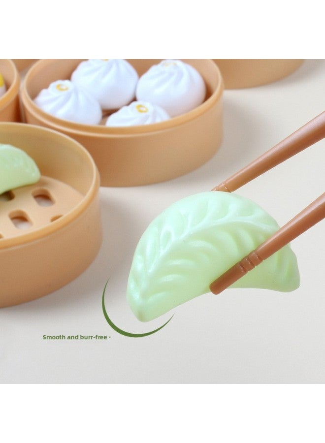 Children's Play House Kitchen Toys Baby Breakfast Chinese And Western Food Simulation Food Steamer Cooking Set A Generation Of Hair-Color:Early 54-piece Set - Image 5