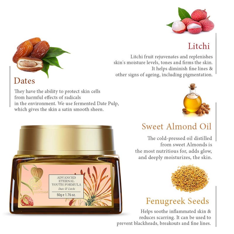 Forest Essentials Date & Litchi Eternal Youth Formula - 50g - Image 5