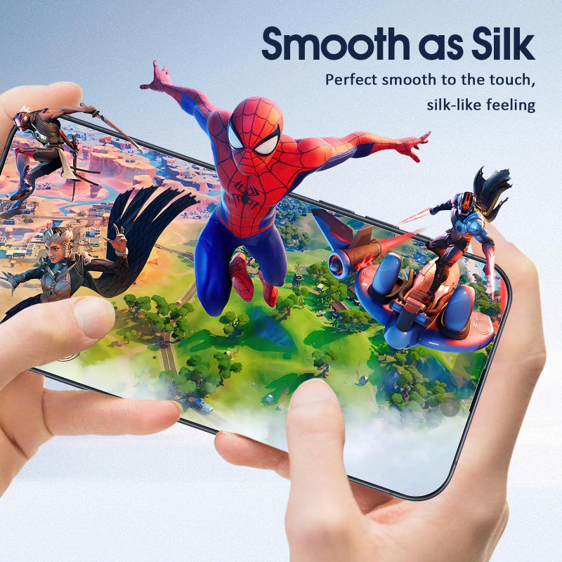 Ambison [2 Pack Matte Glass Screen Protector Compatible with iPhone 15 Pro Max, Dynamic Island Compatible/Anti-Glare [No Bubbles] Install Frame/Smooth as Silk, iPhone 15 Pro Max 6.7inch 2023 - Image 5