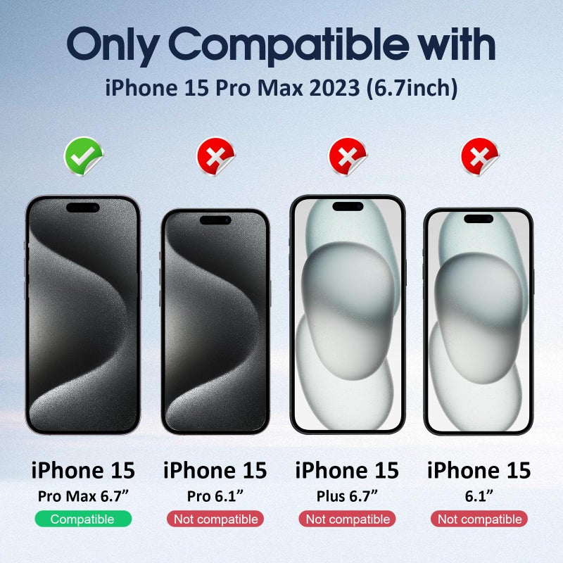Ambison [2 Pack Matte Glass Screen Protector Compatible with iPhone 15 Pro Max, Dynamic Island Compatible/Anti-Glare [No Bubbles] Install Frame/Smooth as Silk, iPhone 15 Pro Max 6.7inch 2023 - Image 2