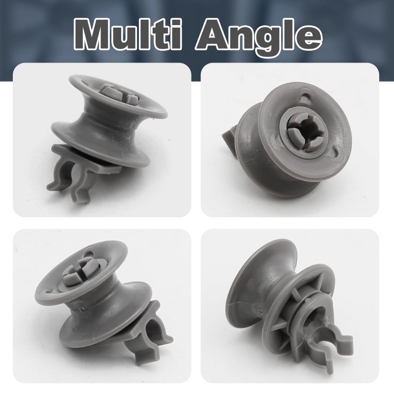 DUZFOREI 4581Dd3002A عجلات الرف العلوي لغسالة الأطباق 8 قطع، استبدال مجموعة المحور والأسطوانة لغسالة الأطباق Lg 4581Dd9001B Ap4437685 1266813 - Image 4