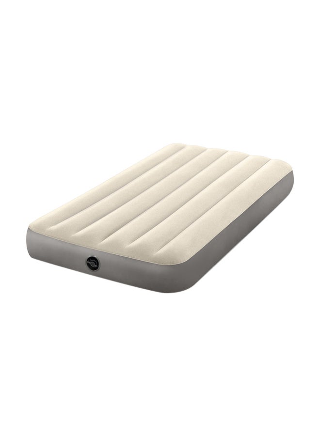 INTEX 10" Inch Twin Dura-Beam Single-High Airbed combination Beige/Grey - Image 1