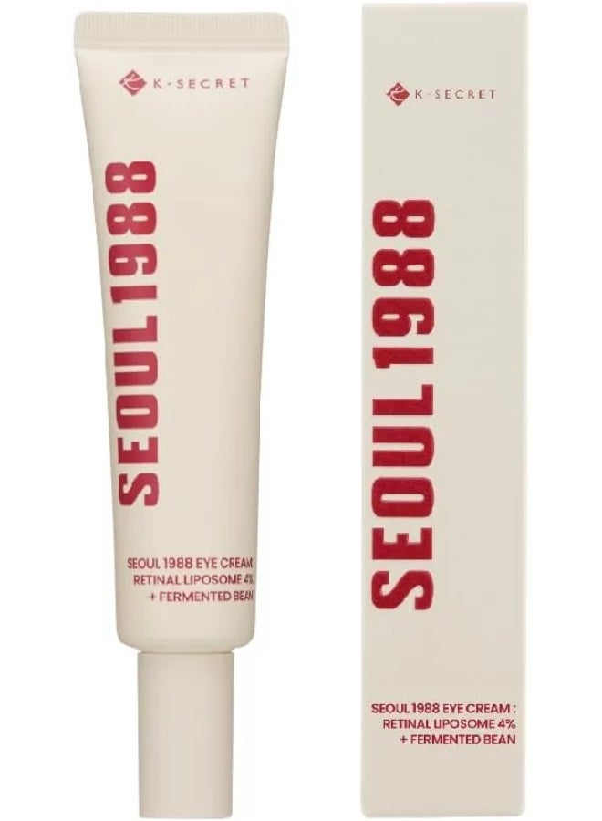 K-SECRET Seoul 1988 Eye Cream Retinal Liposome 4% + Fermented Bean 30ml - Image 1