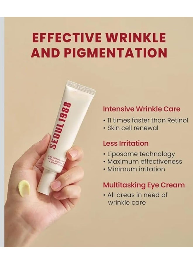 K-SECRET Seoul 1988 Eye Cream Retinal Liposome 4% + Fermented Bean 30ml - Image 3