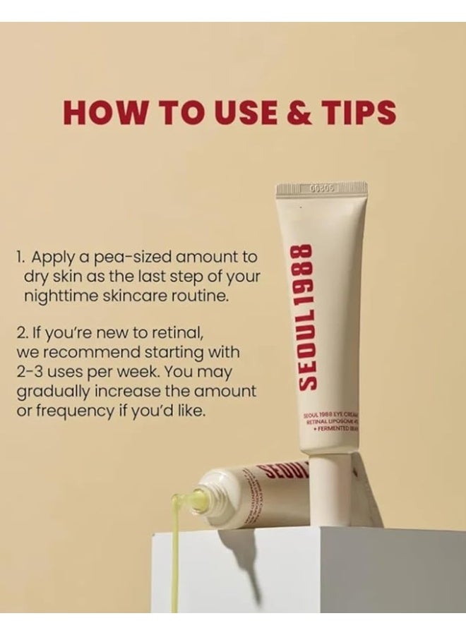 K-SECRET Seoul 1988 Eye Cream Retinal Liposome 4% + Fermented Bean 30ml - Image 2