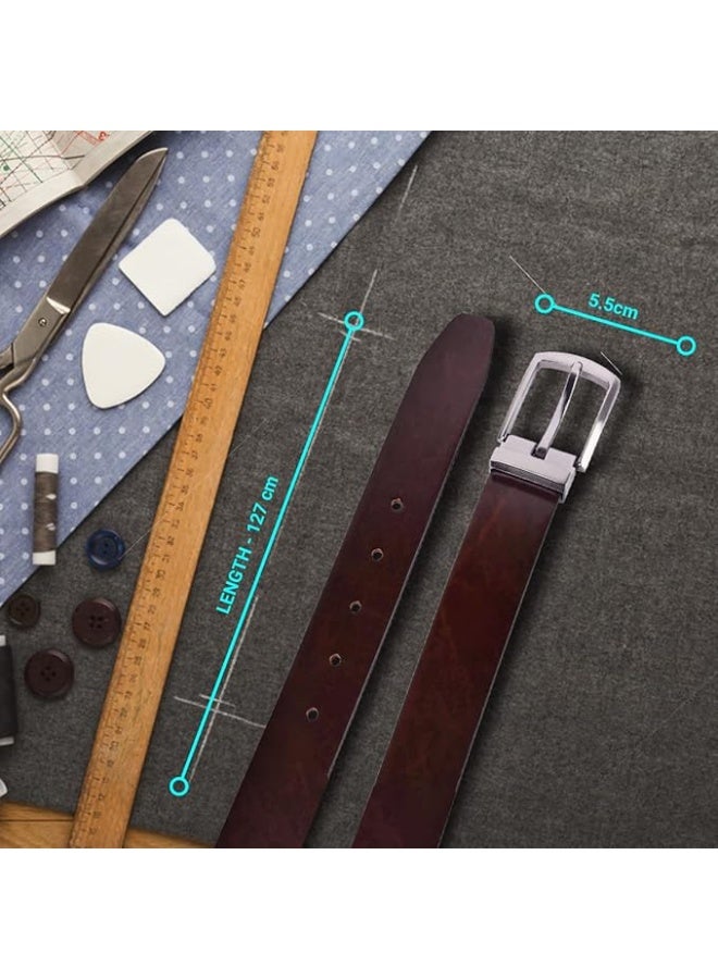 HAMMONDS FLYCATCHER Leather Belt for Men - Perfect for Formal and Casual Wear - Adjustable Waistband up to 46 Inches - Autolock Belt for Formal and Casual Wear - Image 4