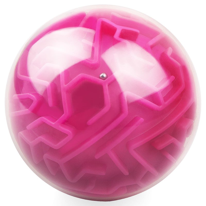 AtomDream Tech Amaze 3D Memory Sequential Maze Ball Puzzle Toy Gifts for Kids Adults Challenges Game Lover Tiny Balls Brain Teasers Game Rose - Image 3