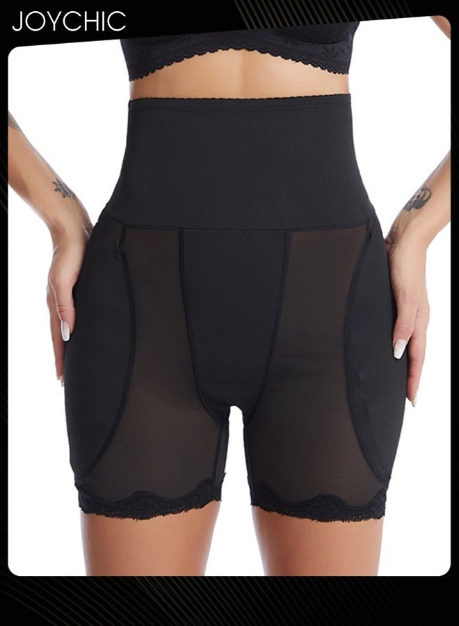 Joychic كورسيه شبكي قابل للتنفس لتشكيل الجسم والتحكم في البطن للنساء مع تعزيز منطقة الفخذ، ملابس داخلية شكلية مع وسائد إسفنجية مزيفة وسراويل رفع باللون الأسود - Image 2