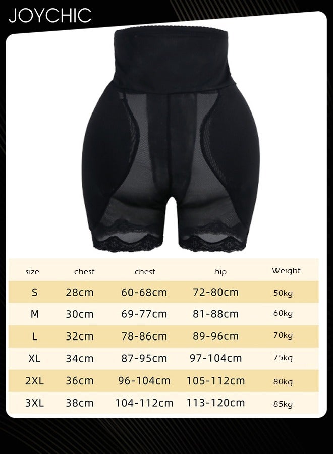 Joychic كورسيه شبكي قابل للتنفس لتشكيل الجسم والتحكم في البطن للنساء مع تعزيز منطقة الفخذ، ملابس داخلية شكلية مع وسائد إسفنجية مزيفة وسراويل رفع باللون الأسود - Image 3