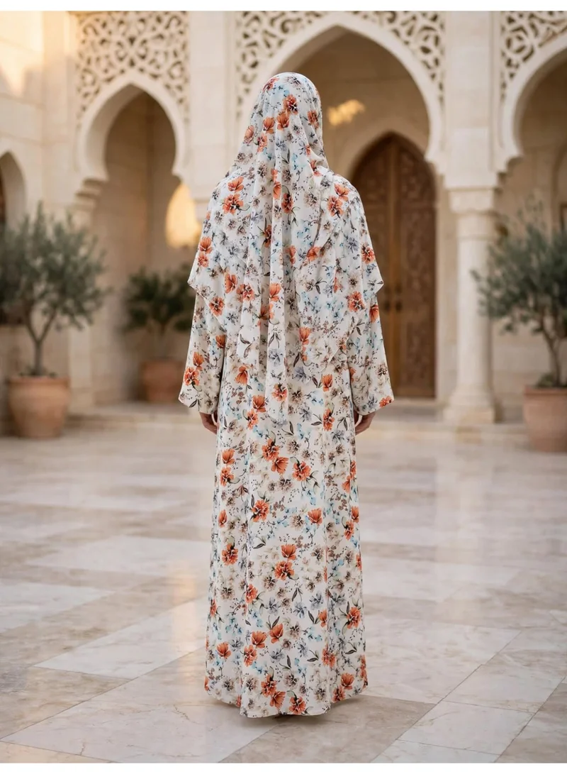 Ikkxa  Contemporary Patterned Abaya with Classic Wide Sleeves for Women | Best Price UAE