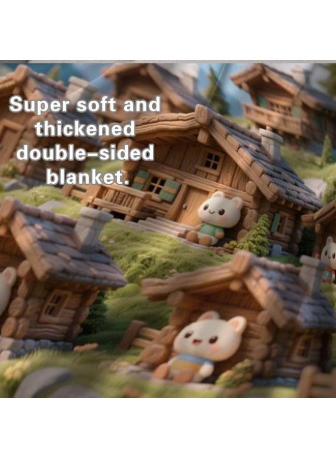 general Baby and children's cartoon flannel thin blanket (warm and comfortable, suitable for sleep, game use) 70cm*100cm - Image 5