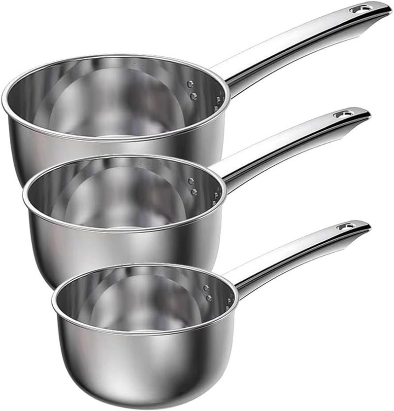 Stainless Steel Water Ladle with Long Handle for Kitchen Cooking, Thickened Metal Soup Spoon for Pot Pan Serving and Scooping Liquid(16cm) - Image 4