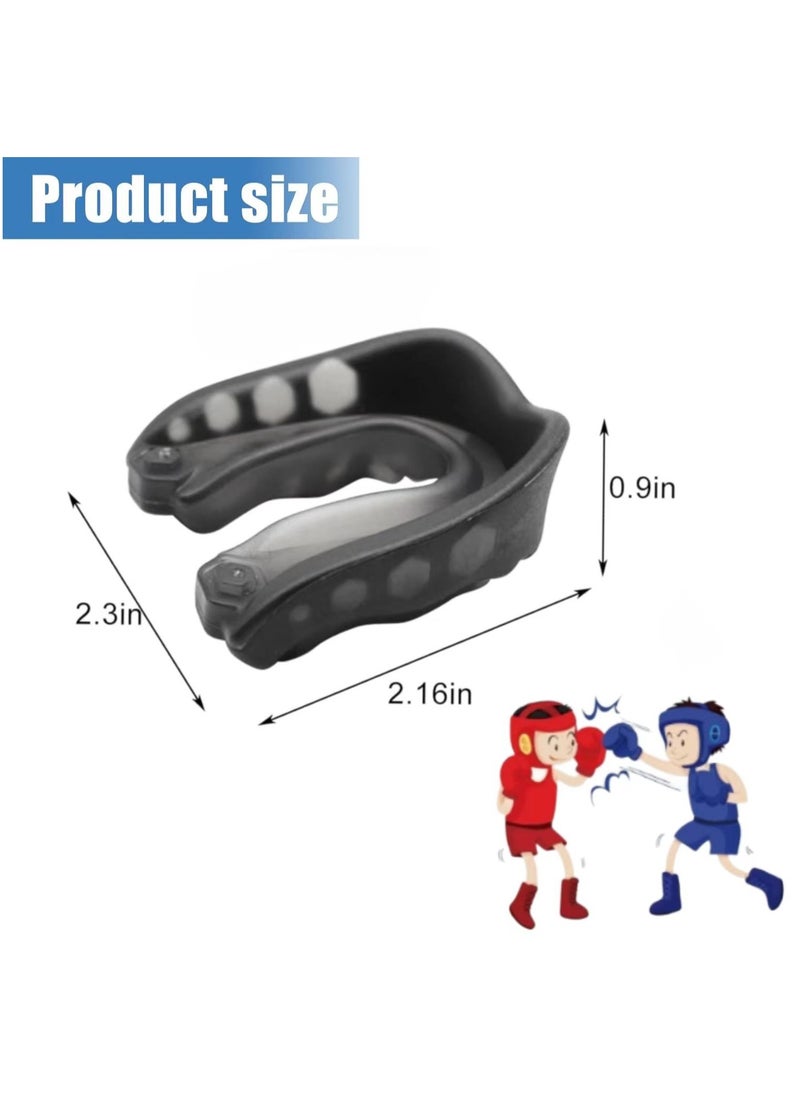 Generic Mouth Guard, Football Mouthpiece Sport Mouth Guard Sports Football Adult Mouth Guard MMA Mouthguard for Football, Basketball, Lacrosse, Hockey, Boxing (Black)  - Image 4