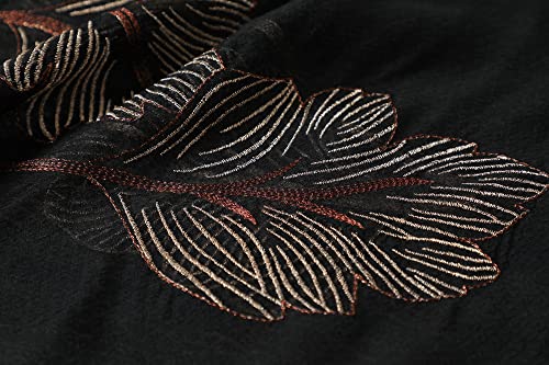 WINCESS.YU Silk Scarf for Women Lightweight Shawls and Wraps for Weddings Fashion Pashmina Shawl Embroidered Scarves - Image 5