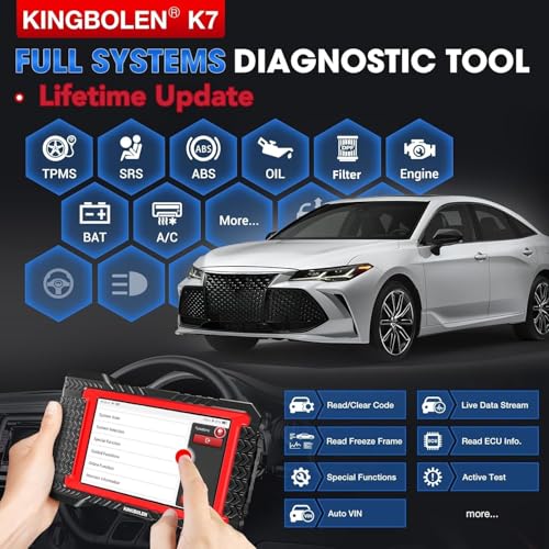 KINGBOLEN K7 OBD2 Scanner Bluetooth 2025 Bidirectional Scan Tool with Lifetime Update(New Version), ECU Coding, 31+ Resets, Full System Car Diagnosis, CAN FD, FCA AutoAuth, Crankshaft Relearn - Image 2
