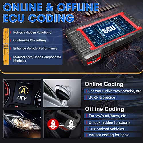 KINGBOLEN K7 OBD2 Scanner Bluetooth 2025 Bidirectional Scan Tool with Lifetime Update(New Version), ECU Coding, 31+ Resets, Full System Car Diagnosis, CAN FD, FCA AutoAuth, Crankshaft Relearn - Image 5