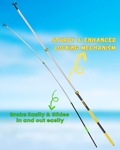 Opow Telescoping Boat Hook Pole 3Stage Aluminum Push Pole for Boat Docking Mooring Water Retrieval Floating NightGlow Hook Lightweight Durable Marine Pole for Saltwater Freshwater Boats - Image 3