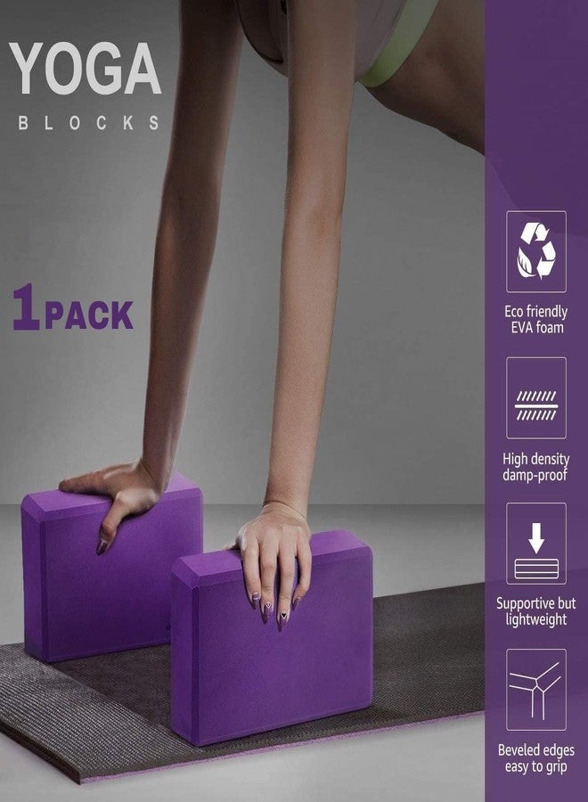 DARKNESS Yoga Block - Supportive Latex-Free EVA Foam Soft Non-Slip Surface for Yoga, Yoga Brick To Support and Deepen Yoga Poses 3 x 6 x 9 inches, Pack Of 1(Multicolour) - Image 3