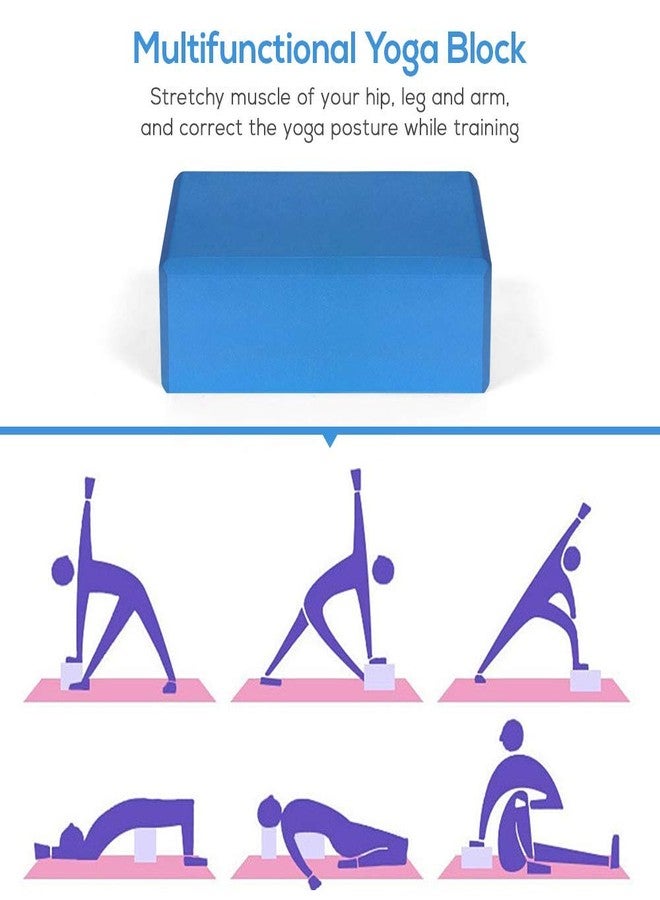 DARKNESS Yoga Block - Supportive Latex-Free EVA Foam Soft Non-Slip Surface for Yoga, Yoga Brick To Support and Deepen Yoga Poses 3 x 6 x 9 inches, Pack Of 1(Multicolour) - Image 4