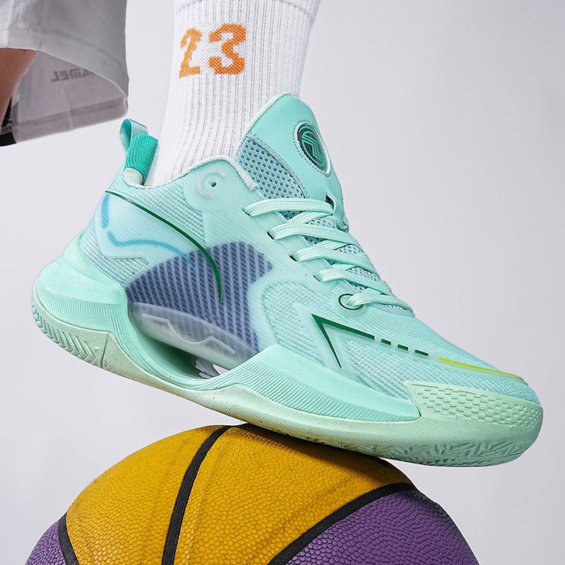 Ultra-Light 2.0 Bow Plantar High Elastic Cushioning Basketball Shoes Men'S And Children'S Students Light-Sole Sports Competition Shoes Friction Sound - Image 2