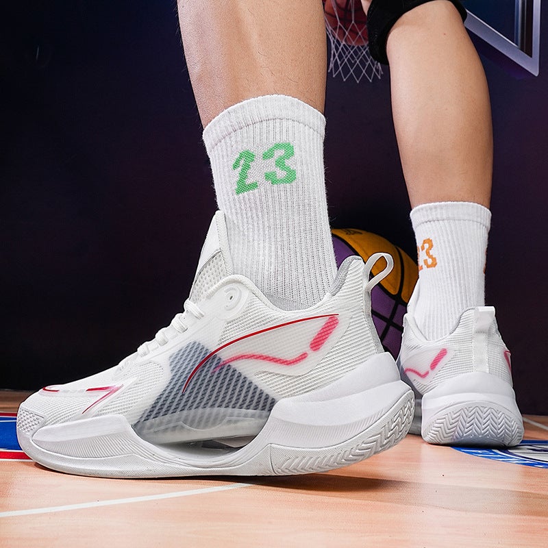 Ultra-Light 2.0 Bow Plantar High Elastic Cushioning Basketball Shoes Men'S And Children'S Students Light-Sole Sports Competition Shoes Friction Sound - Image 3