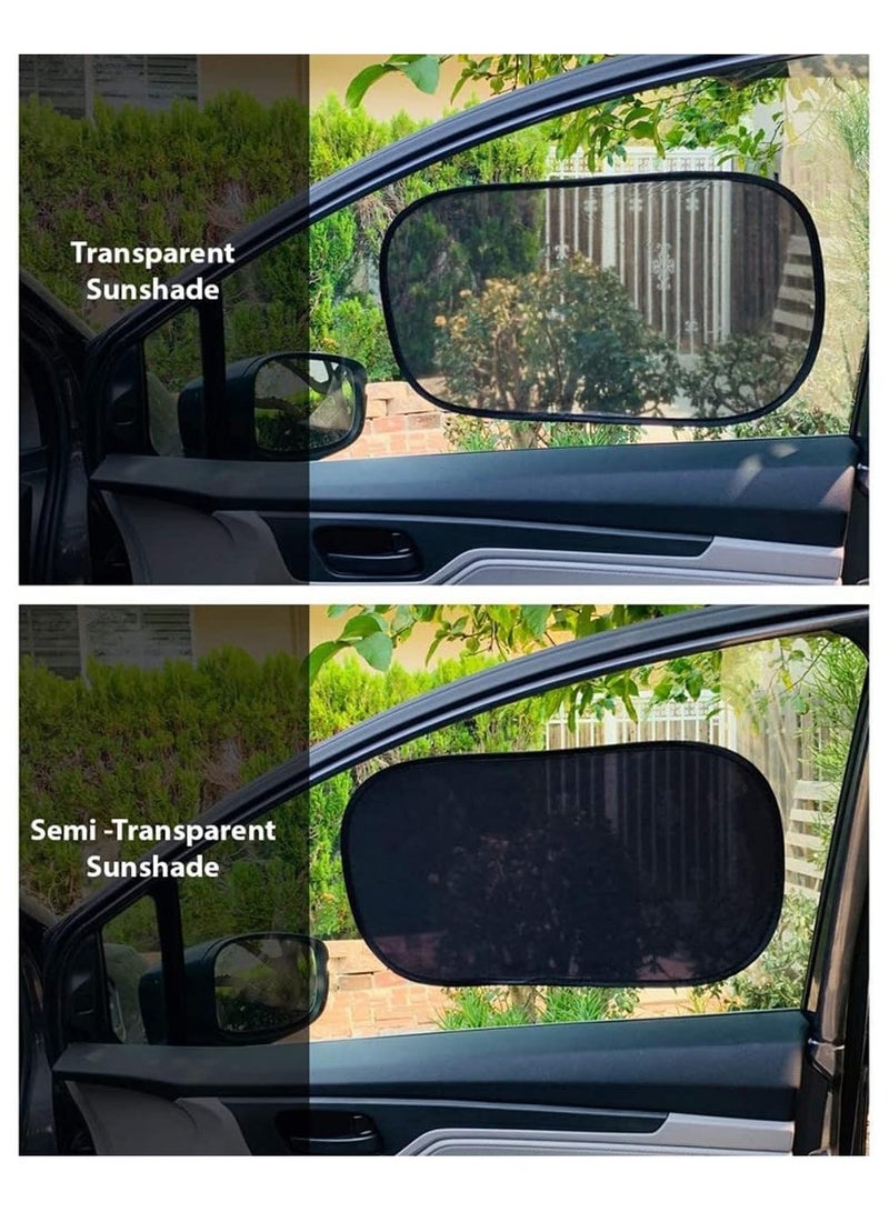 إي سي في في مظلة شمس لنافذة السيارة الجانبية للأطفال (عبوة من 4 قطع) - المظلة الوحيدة المعتمدة التي أثبتت قدرتها على حجب أكثر من 99% من الأشعة فوق البنفسجية بعامل حماية من الشمس 100 للحصول على أقصى حماية من الشمس للأطفال والحيوانات الأليفة، سهلة التركيب على السيارات والشاحنات وسيارات الدفع الرباعي - Image 2