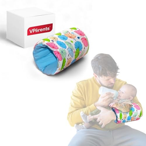 VParents Baby Feeding Arm Pillow for New Born Nursing Pillow for Breast and Bottle Feeding Pillow (Chunky) - Image 1
