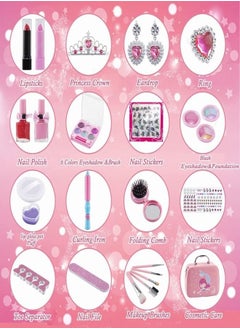 Tiokkss Kids Makeup Kit for Girls, Washable Make Up Set 32pcs Toy for Kids Girls Makeup for Children, Kids Makeup Sets for Girls Birthday Gifts for 5 6 7 8 9 10 Year Old Girls  - Image 2
