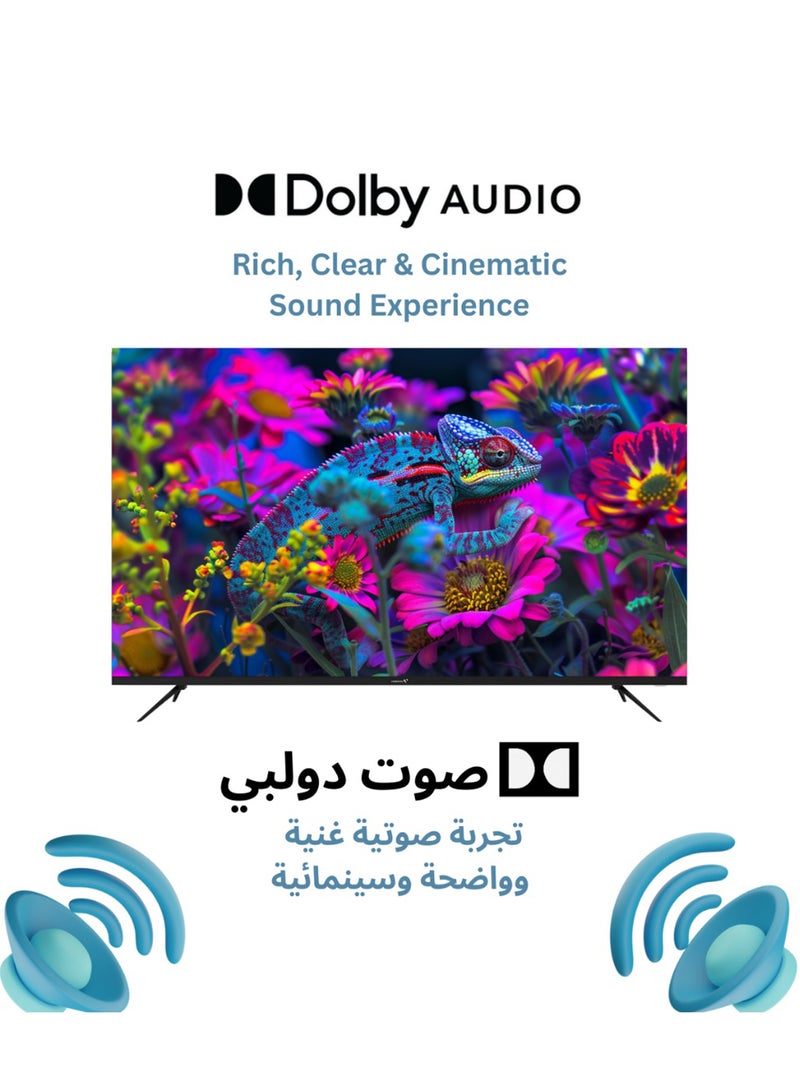 Videocon 65 Inch QLED 4K UHD Smart TV | Edgeless Display | Google TV with Google Assistant Remote | Bluetooth & Chromecast Built-in | Dolby Audio | Quad-Core Processor | Free Wall Bracket – E65QLGT1100 E65QLGT1100 Black - Image 5