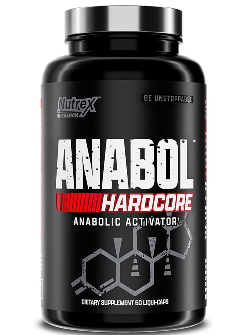 Nutrex Research Nutrex Anabol Hardcore Anabolic Activator, Muscle Builder, 60 Capsules - Image 1
