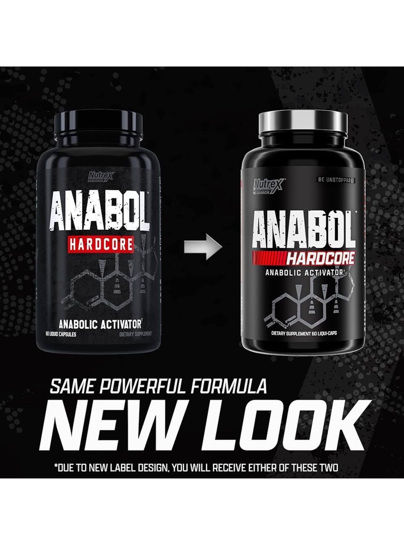 Nutrex Research Nutrex Anabol Hardcore Anabolic Activator, Muscle Builder, 60 Capsules - Image 3