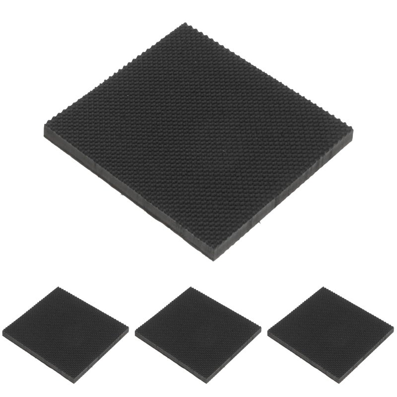 Non Slip Adhesive Shoe Pads 60mm X 60mm Black Sole Protectors Heel Repair Patch - Image 2