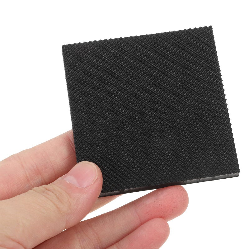 Non Slip Adhesive Shoe Pads 60mm X 60mm Black Sole Protectors Heel Repair Patch - Image 4