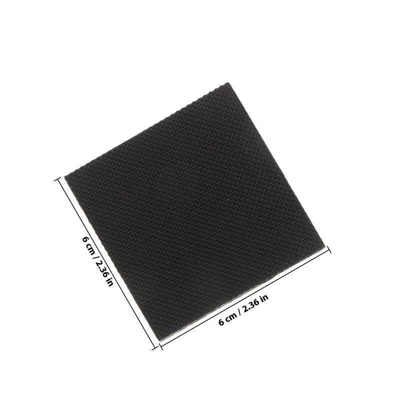 Non Slip Adhesive Shoe Pads 60mm X 60mm Black Sole Protectors Heel Repair Patch - Image 3