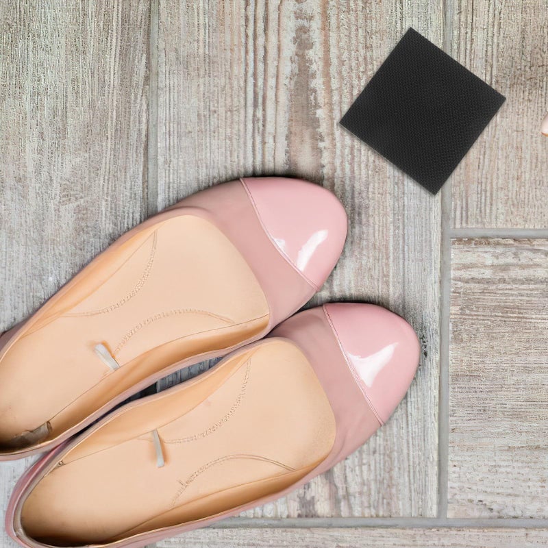 Non Slip Adhesive Shoe Pads 60mm X 60mm Black Sole Protectors Heel Repair Patch - Image 5