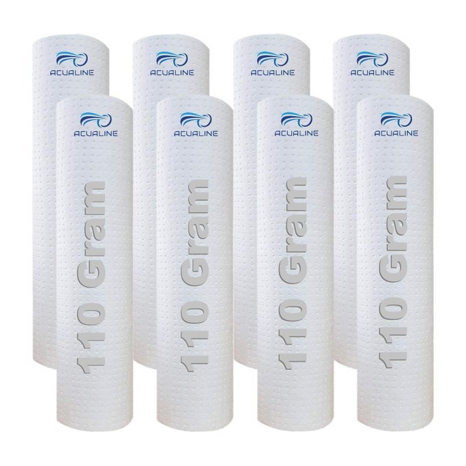 DOTTED HIGH DENSITY SPUN FILTER FOR WATER PURIFIER 10 INCH 5 MICRON WATER FILTER CARTRIDGE 110 GM FILTER CANDLE PRE FILTER CARTRIDGE FOR RO WATER PURIFIER PACK OF 8