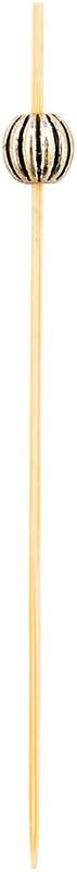 Restaurantware Restaurantware 4 Inch Decorative Cocktail Skewers 1000 Metal Bead Appetizer Picks  Disposable Sustainable Silver Bamboo Wooden Cocktail Picks For Garnishes Or Foods  - Image 3