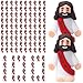 Bememo 100 Pcs Little Jesus Figures Jesus Loves You Original Design Pocket Rubber Little Figures to Hide and Seek Sunday Religious Party Share Easter GiftsRed - Image 2