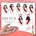Bememo 100 Pcs Little Jesus Figures Jesus Loves You Original Design Pocket Rubber Little Figures to Hide and Seek Sunday Religious Party Share Easter GiftsRed - Image 4